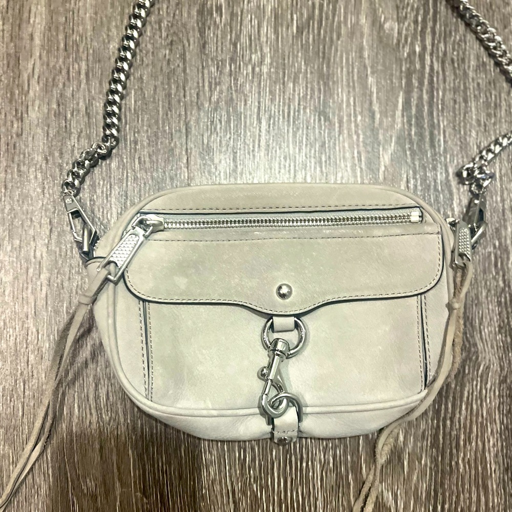 Rebecca Minkoff Grey Suade Crossbody